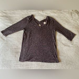 Kaileigh Criss Cross Knit Top